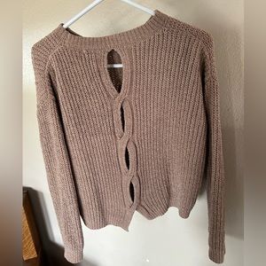 Small open back sweater